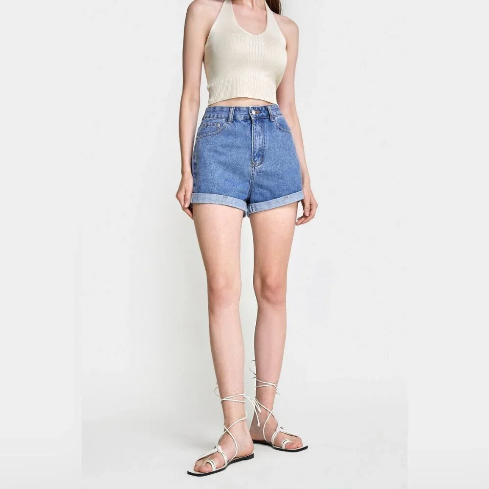 J.ING High Waist Denim Shorts